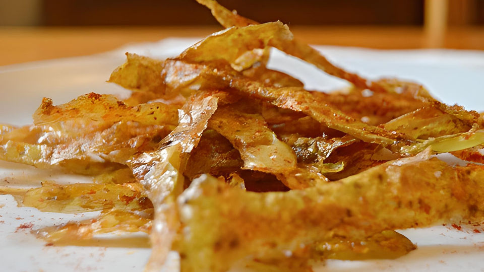 Chips de casca de batata